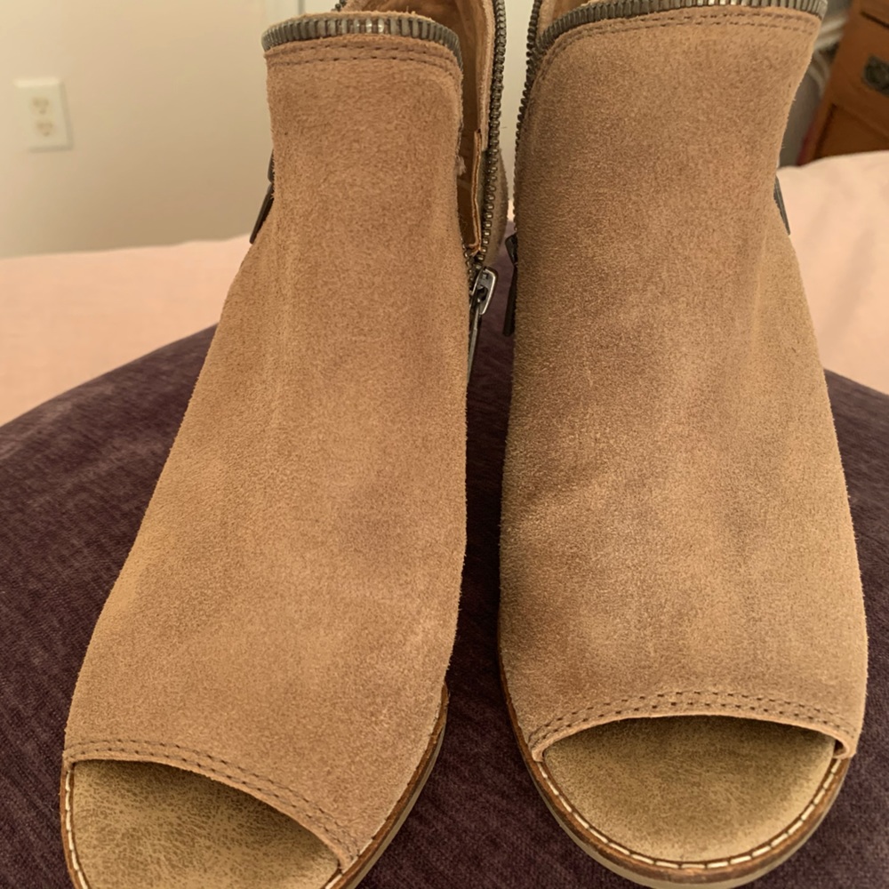Lucky Brand - Peep Toe Ankle Boots